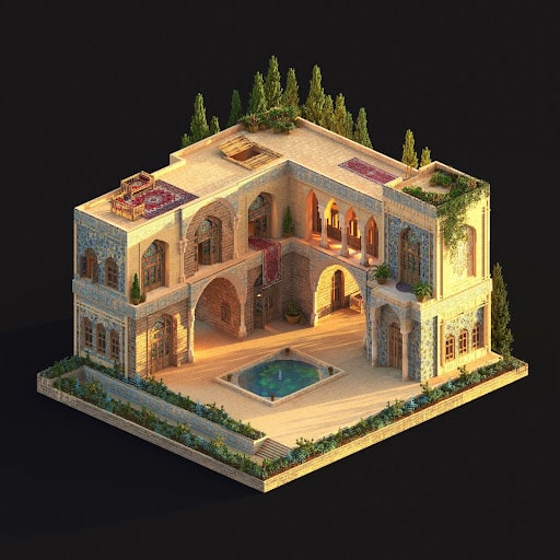 یکی از آثار مد ماراکا در سبک voxel art